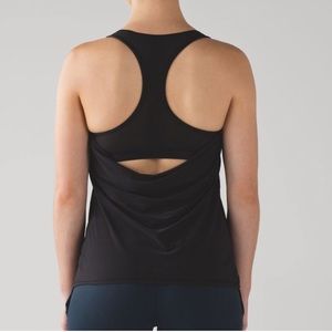 Lululemon Fit Physique Black Mesh Tank Top